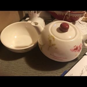 Tea For 2 Teapot and Bowl The Lord Delights in You